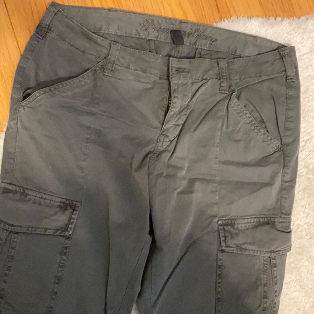 Gap green cargo skinny jeans